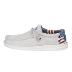 Heydude Men's Wally Off White Patriotic -Heydude 110060184 3