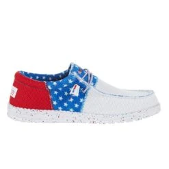 Heydude Men`s Hey Dude White Wally Tri Sox American Pride -Heydude 112562172 5
