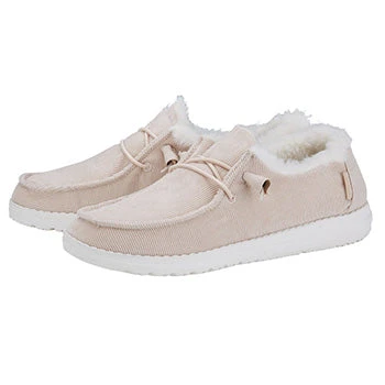 Heydude Hey Dude Wendy Corduroy Cream Shoe 3 Heydude Hey Dude Wendy Corduroy Cream Shoe