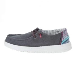 Heydude Youth Hey Dude Wendy Aztec Grey Casual Shoes -Heydude 130123328 3