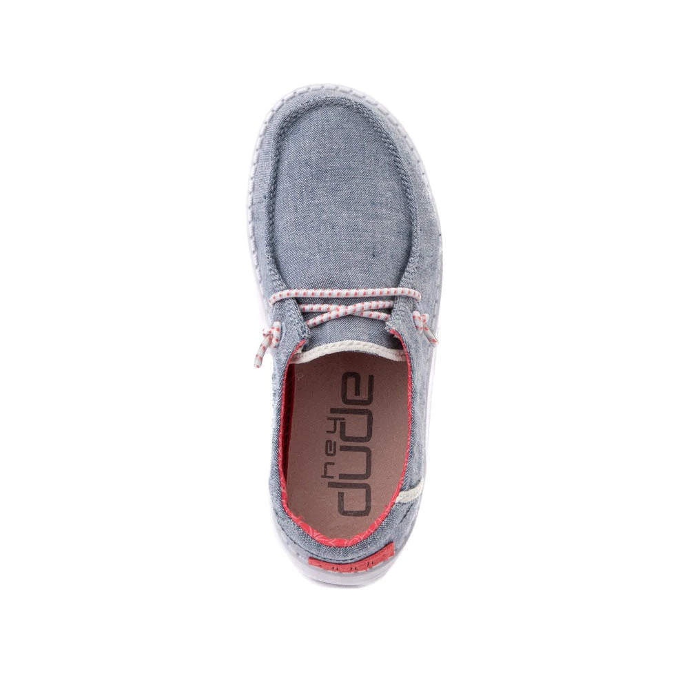 Heydude Hey Dude Wendy Youth Chambray Braid Indigo 6 Heydude Hey Dude Wendy Youth Chambray Braid Indigo - Image 4