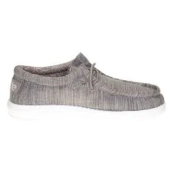 Heydude Youth Hey Dude Walley Linen Stone Casual Shoe -Heydude 130130704 4