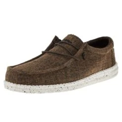 Heydude Men`s Hey Dude Wally Eco Linen Dark Brown
