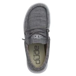 Heydude Toddler Hey Dude Linen Stone Wally Casual Shoes -Heydude 160010704 4
