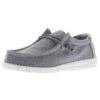 Heydude Men's Hey Dude Wally Stretch Canvas Grey Iron Shoe
