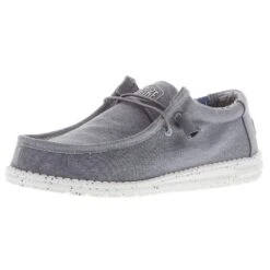 Heydude Men's Hey Dude Wally Stretch Canvas Grey Iron Shoe