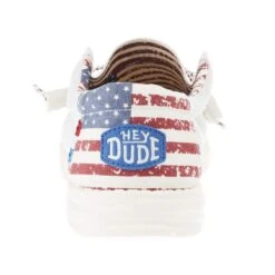 Heydude Men's Hey Dude Wally Patriotic Off White Casual -Heydude 40001 1K1 04