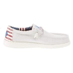 Heydude Men's Hey Dude Wally Patriotic Off White Casual -Heydude 40001 1K1 05