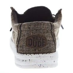 Heydude Men's Hey Dude Wally E Dark Brown Linen Casual Shoe 10 Heydude Men's Hey Dude Wally E Dark Brown Linen Casual Shoe -Heydude 40005 2BQ 04