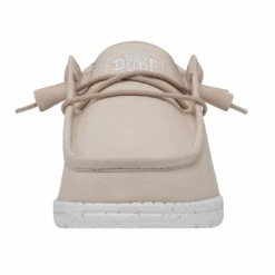 Heydude Hey Dude Men's Wally Slub Canvas Natural 10 Heydude Hey Dude Men's Wally Slub Canvas Natural -Heydude 40009 106 WALLYSLUBCANVAS NATURAL LEFTFRONT