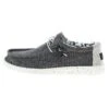 Heydude Men's Hey Dude Wally Stretch Canvas Opal Black -Heydude 40022 1HX 02