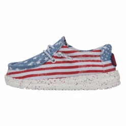 Heydude Hey Dude Wally Toddler Patriotic Stars & Stripes -Heydude 40031 9C8 WALLYTODDLERPATRIOTIC STARSANDSTRIPES LEFTSIDE 1