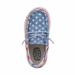 Heydude Hey Dude Wally Toddler Patriotic Stars & Stripes -Heydude 40031 9C8 WALLYTODDLERPATRIOTIC STARSANDSTRIPES LEFTTOP