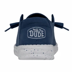 Heydude Hey Dude Wendy Slub Canvas True Blue -Heydude 40063 428 WENDYSLUBCANVAS TRUEBLUE LEFTBACK