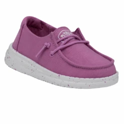 Heydude Hey Dude Wendy Toddler Slub Violet -Heydude 40144 508 WENDYTODDLERSLUBCANVAS VIOLET RIGHTANGLE