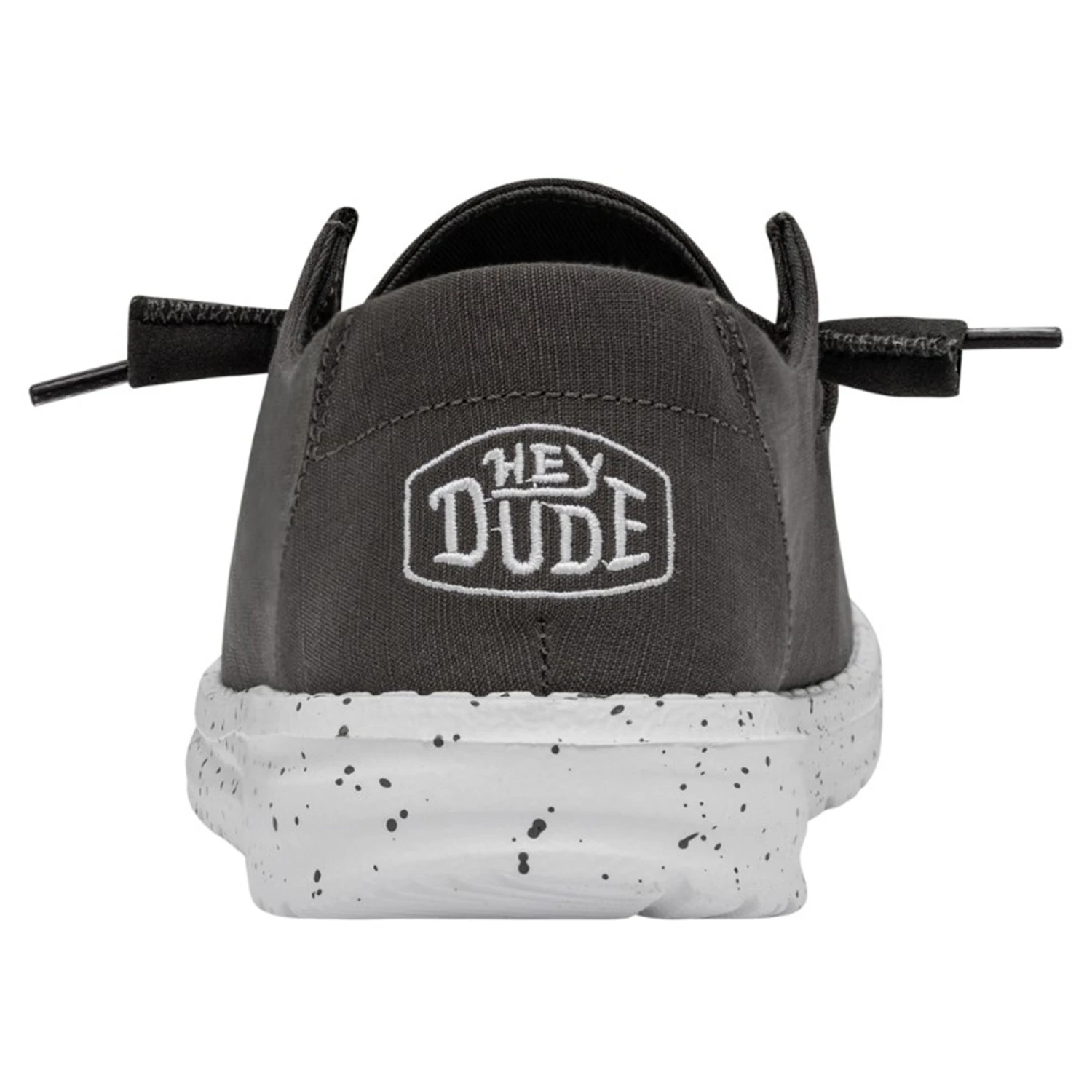 Heydude Hey Dude Women's Wendy Slub Canvas Dark Grey Shoes 10 Heydude Hey Dude Women's Wendy Slub Canvas Dark Grey Shoes - Image 8