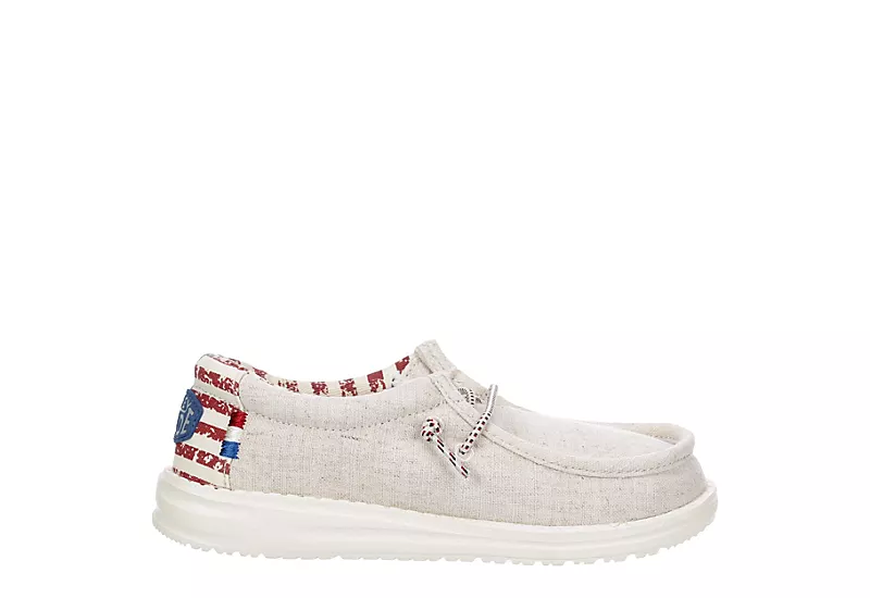 Heydude Boys Wally Youth Slip On Sneaker - Off White 4 Heydude Boys Wally Youth Slip On Sneaker - Off White - Image 2