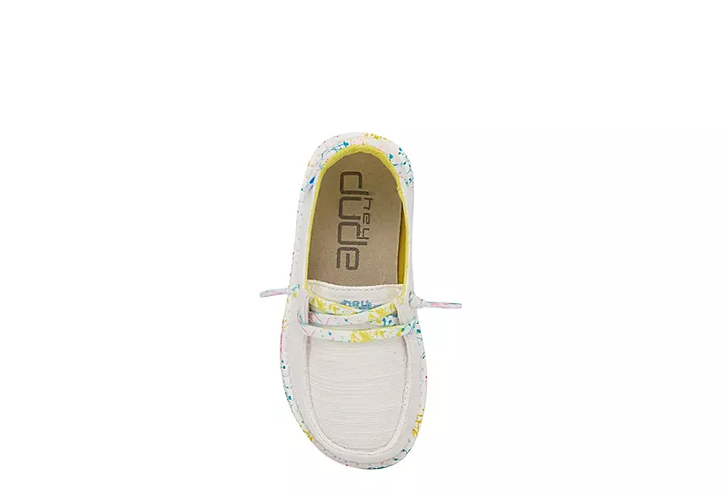 Heydude Girls Infant Wendy Toddler Slip On Sneaker - White 8 Heydude Girls Infant Wendy Toddler Slip On Sneaker - White - Image 6