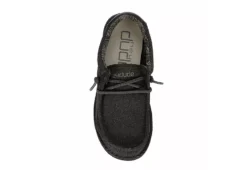 Heydude Boys Wally Youth Slip On Sneaker - Black -Heydude US 01 733081 05