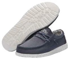 Heydude Hey Dude Wally Chambray Navy -Heydude chamblue3