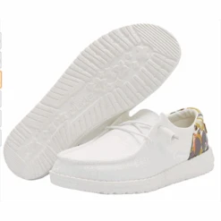 Heydude HEY DUDE WENDY FUNK CHAMBRAY WHITE -Heydude funkcham2